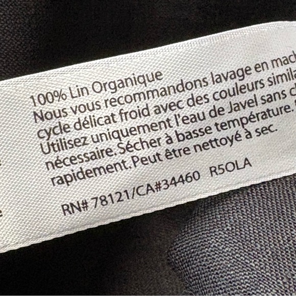 Eileen Fisher Black Linen Top - Picture 8 of 8